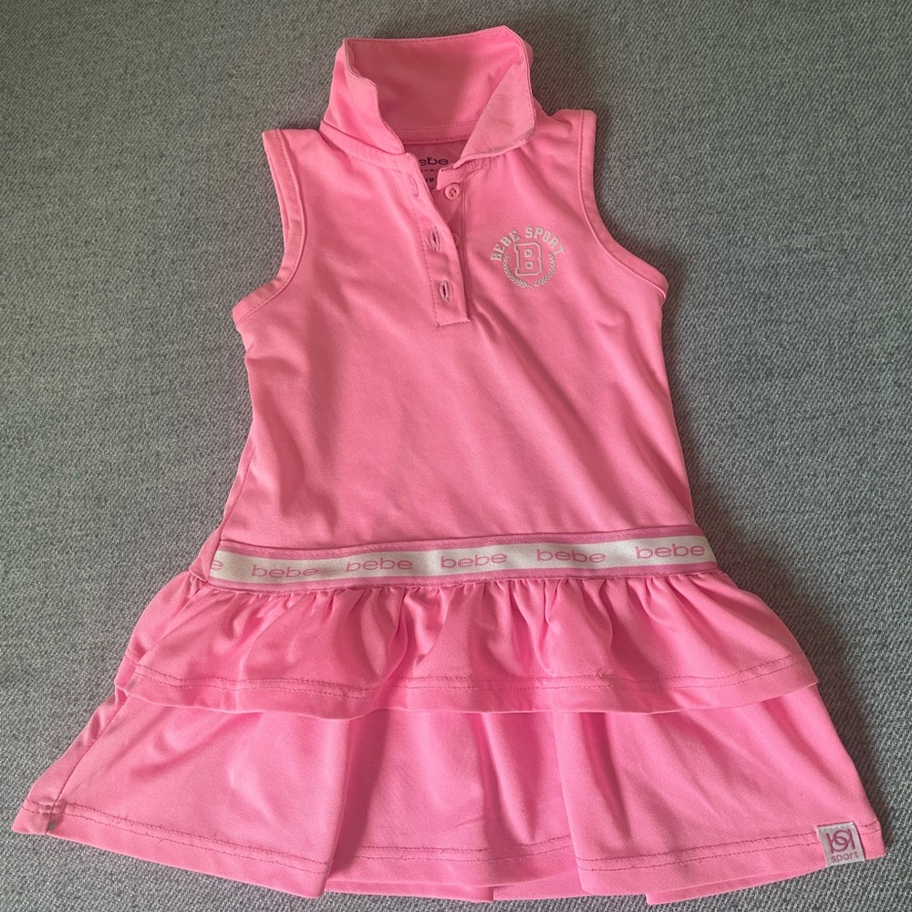 Toddler Girl Pink BeBe Dress 12 Months